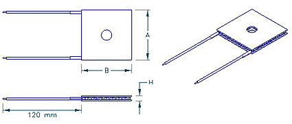 Rectangle + Center Hole CH-109-1.4-1.5 - Image 1